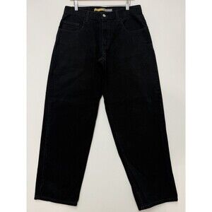 Vintage Levis SilverTab Baggy Fit Jeans Mens 32x32 Black Denim 2002 Y2K